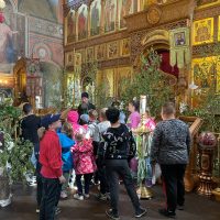 Галерея - Воспитанники летнего лагеря Завидовской школы посетили храм Святой Троицы 