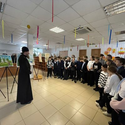 Состоялась встреча настоятеля Успенской церкви села Завидово с учащимися школы 
